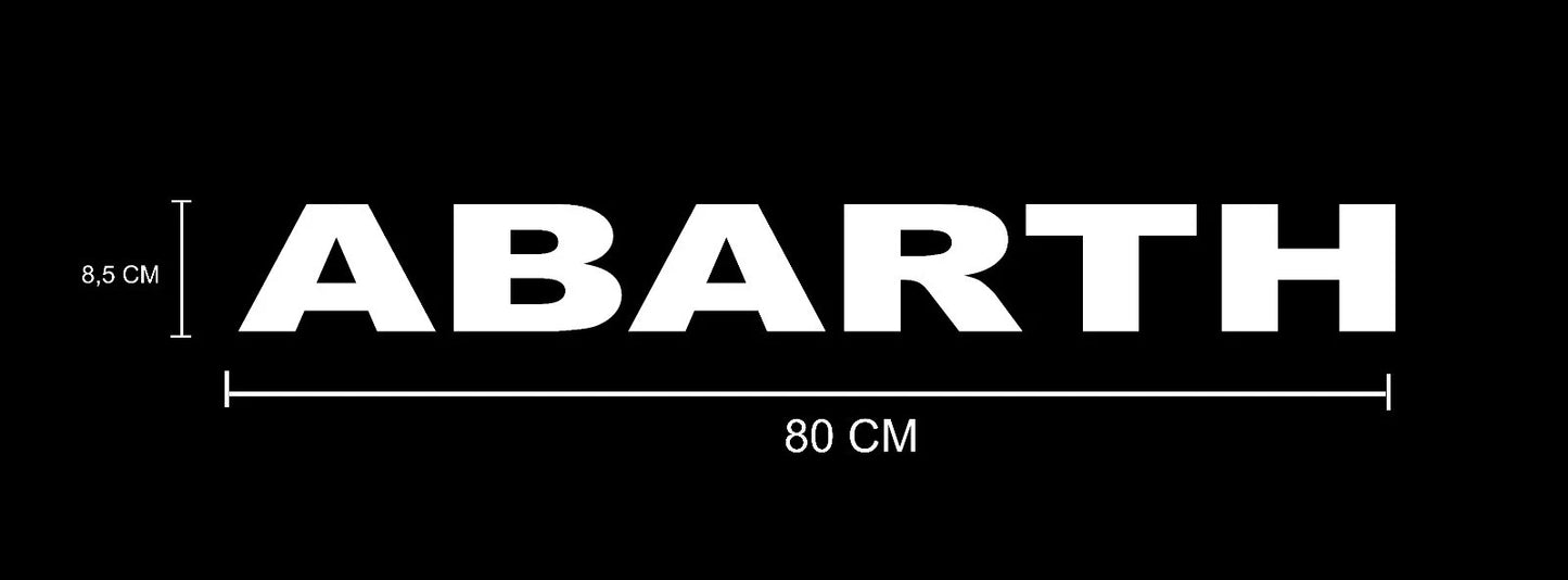 2 Grafiche Adesive Sotto porta laterali Auto compatibili con Fiat 500 ABARTH