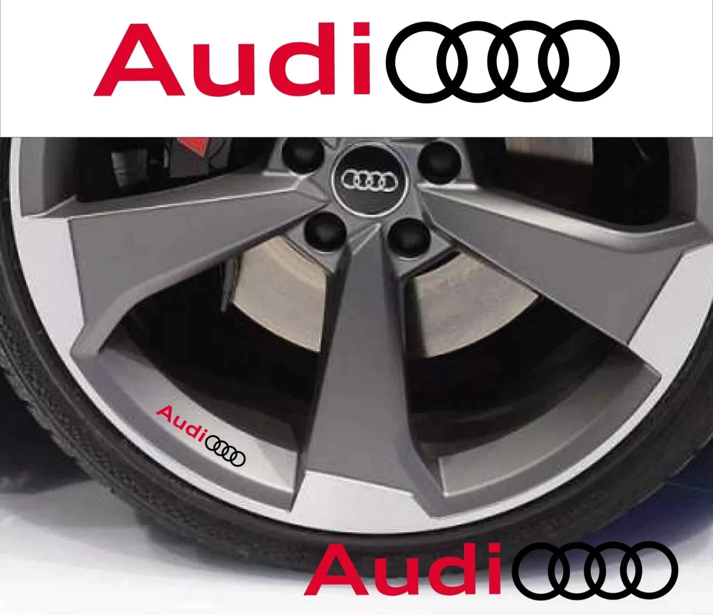 ADESIVI AUDI SPECCHIETTI auto 2 stickers S4 A3 A4 A5 A6 Q3 Q5 Q7 S3 Sline nero