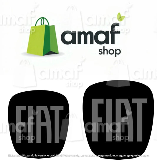 Stemma Logo fiat ADESIVO, Anteriore E Posteriore Per Fregi Grande Punto e Panda