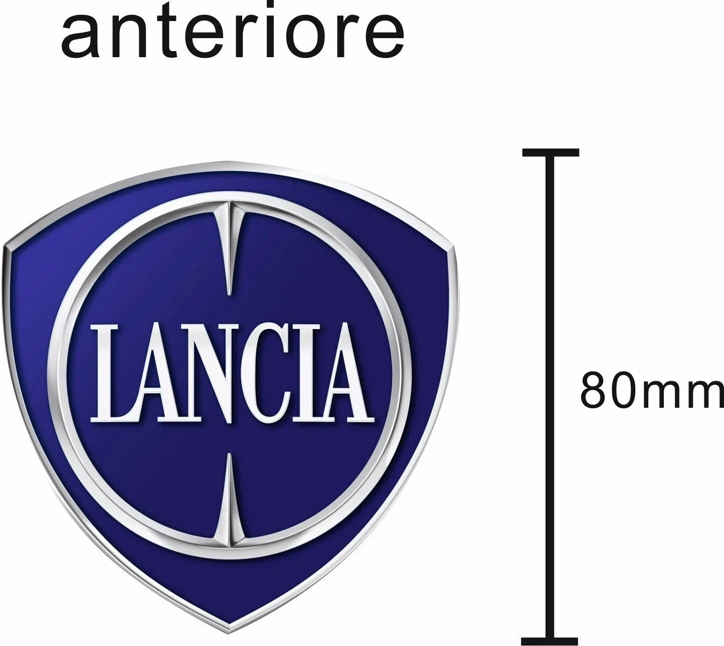 logo Lancia Delta coppia adesivi posteriore e anteriore
