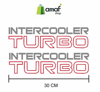 KIT ADESIVI MITSUBISHI PAJERO (PRIMA SERIE) TURBO INTERCOOLER