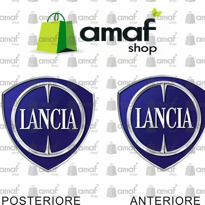 logo Lancia Musa coppia adesivi posteriore e anteriore