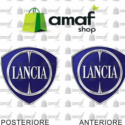 logo Lancia Musa coppia adesivi posteriore e anteriore