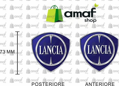 logo Lancia Musa coppia adesivi posteriore e anteriore