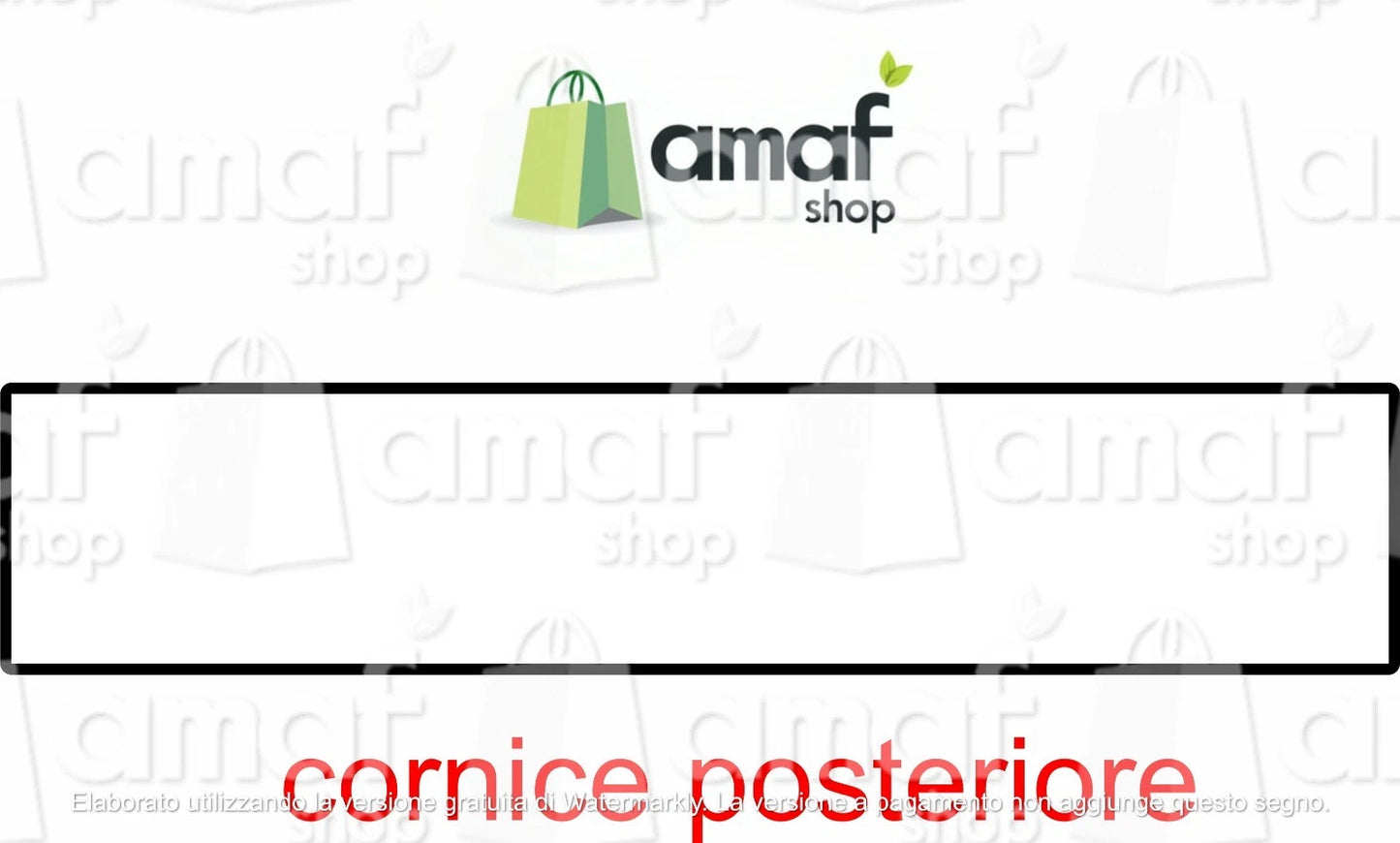 cornice auto adesiva posteriore