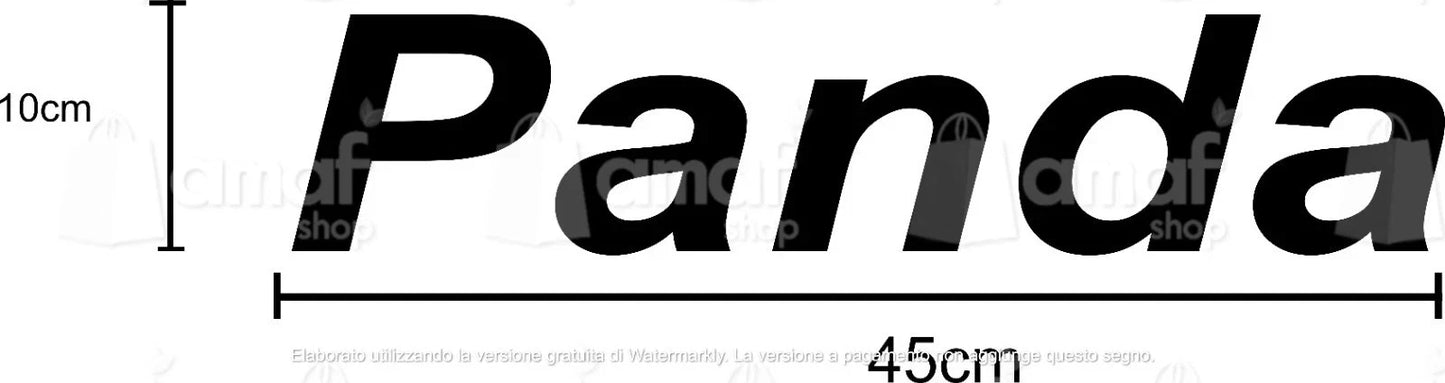 ADESIVO PER FIAT PANDA 4X4 141 COFANO TREKKING COUNTRY CLUB SISLEY cofano liscio