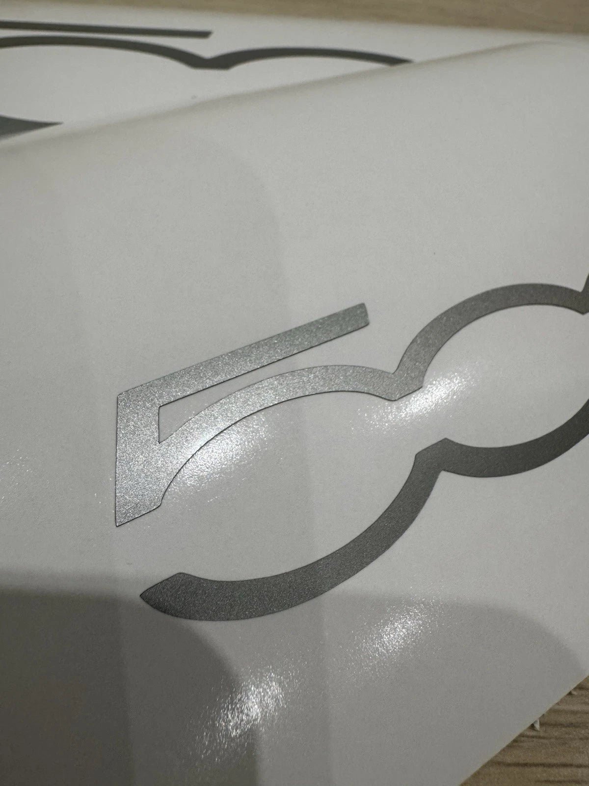 4 Adesivi fiat 500 logo scritta decal stickers adesivo laterale vinile