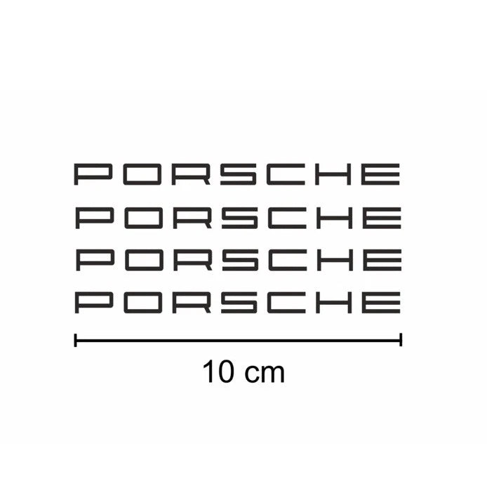 Adesivi per pinze freno Porsche 4pz KIT Auto Sport Car Vinile Sticker 10Cm