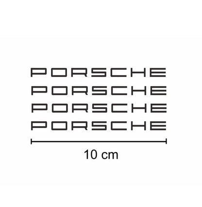 Adesivi per pinze freno Porsche 4pz KIT Auto Sport Car Vinile Sticker 10Cm