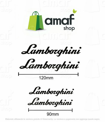 KIT 4 ADESIVI LAMBORGHINI per pinze freno maggiorate