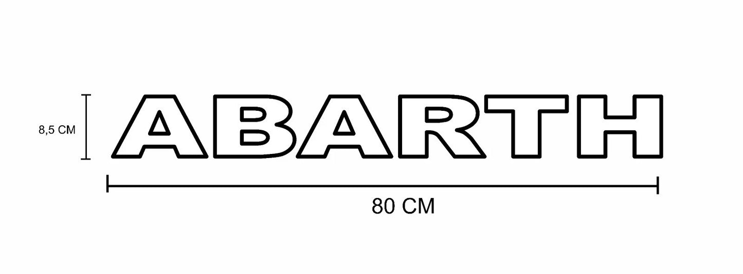 2 Grafiche Adesive Sotto porta laterali Auto compatibili con Fiat 500 ABARTH