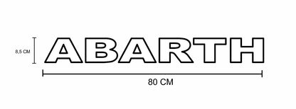 2 Grafiche Adesive Sotto porta laterali Auto compatibili con Fiat 500 ABARTH
