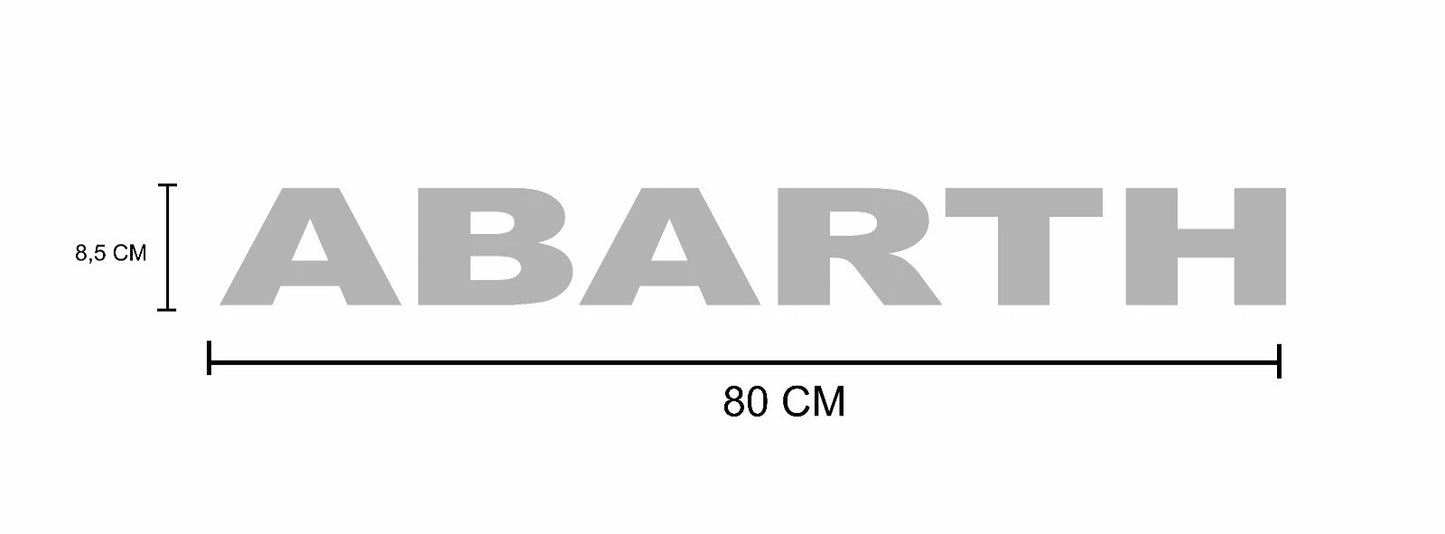 2 Grafiche Adesive Sotto porta laterali Auto compatibili con Fiat 500 ABARTH