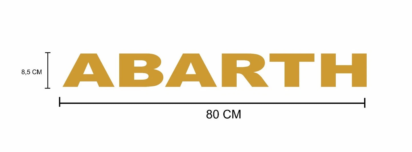 2 Grafiche Adesive Sotto porta laterali Auto compatibili con Fiat 500 ABARTH