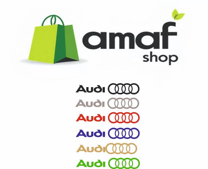ADESIVI AUDI CALOTTE E CERCHI IN LEGA A3 A4 A5 A6 Q3 Q5 Q7 TT Sline s3 s4