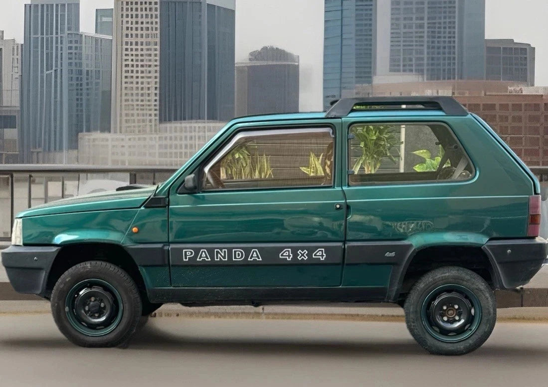 Coppia adesivi FIAT PANDA 4X4 Off Road Fuoristrada IN NEGATIVO