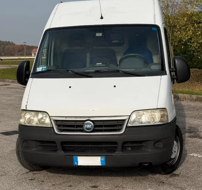 fregio logo Blu fiat ADESIVO Anteriore E Posteriore per fiat Scudo e Ducato No3d