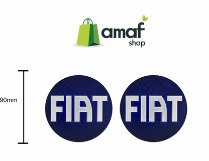 fregio logo Blu fiat ADESIVO Anteriore E Posteriore per fiat Scudo e Ducato No3d