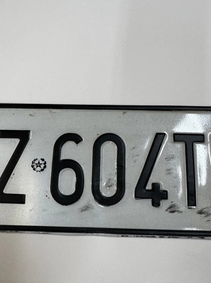 LETTERE E NUMERI ADESIVI PER TARGA AUTO POSTERIORE  SET COMPLETO.!