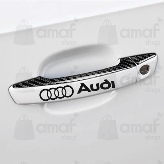 ADESIVI  MANIGLIE AUDI STICKERS A1 A3 A4 Q3 Q5 Q7 TT AUTO 10 Colori Disponibili