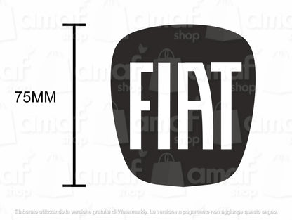 Stemma Logo Fiat ADESIVO , Anteriore E Posteriore Per Fregi Auto Fiat 500 L