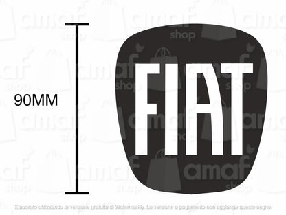 Stemma Logo Fiat ADESIVO , Anteriore E Posteriore Per Fregi Auto Fiat 500 L