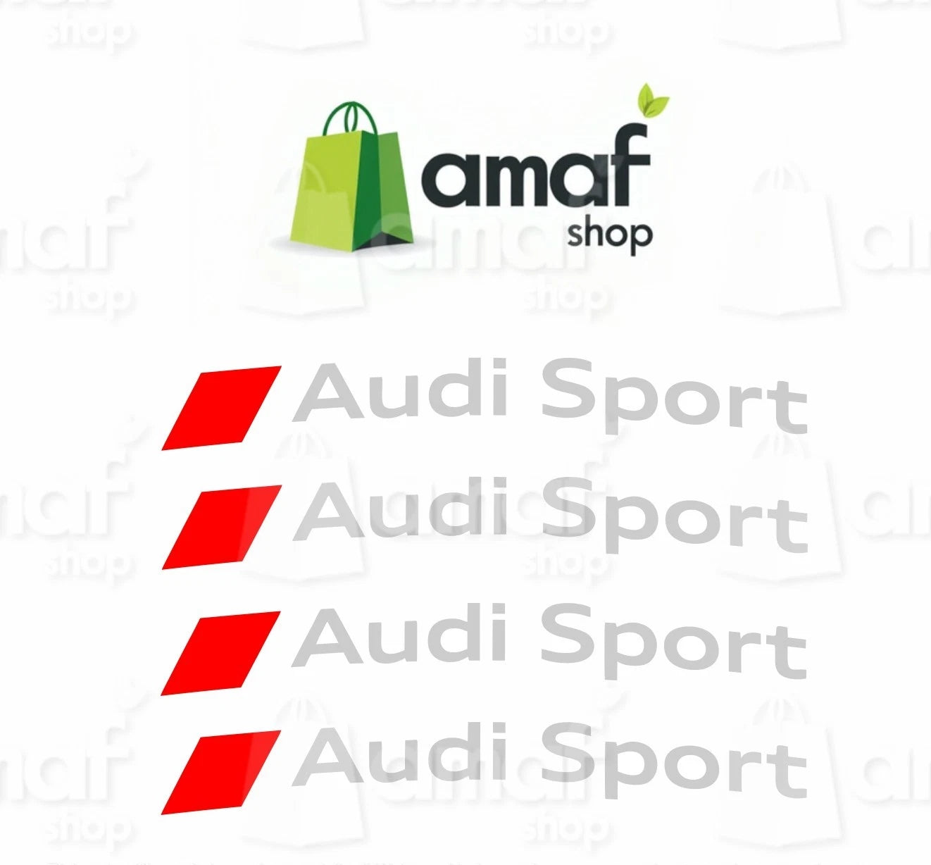 N4 Adesivi Audi Sport ARGENTO Cerchi a1 a3 a4 a5 a6 a7 tt q3 q5 S3 S-line q7