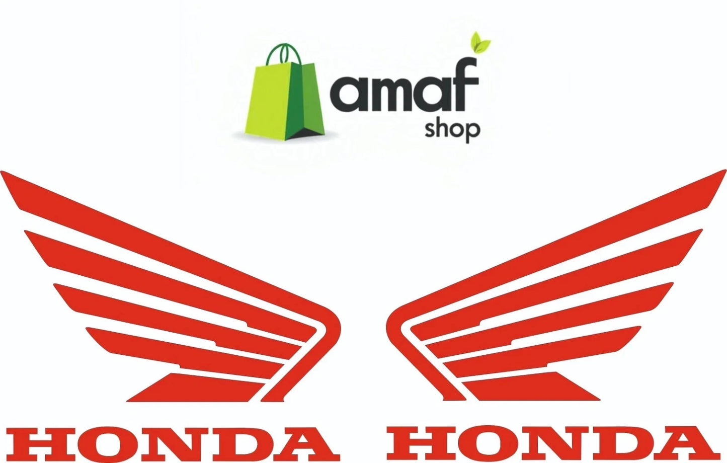 ADESIVO ADESIVI HONDA ALA VINILE PRESPAZIATO SERBATOIO MOTO E APPLICAZIONI VARIE