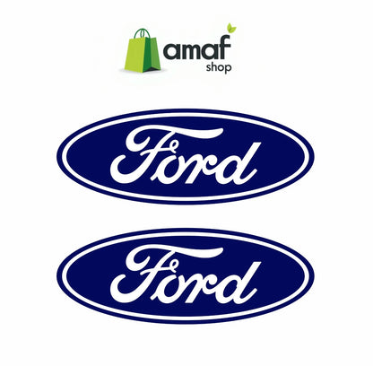 ADESIVO Logo FORD 100X40 MM ANTERIORE E POSTERIORE NO 3D