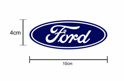 ADESIVO Logo FORD 100X40 MM ANTERIORE E POSTERIORE NO 3D