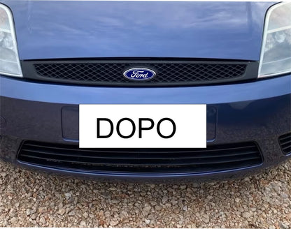 ADESIVO Logo FORD 100X40 MM ANTERIORE E POSTERIORE NO 3D