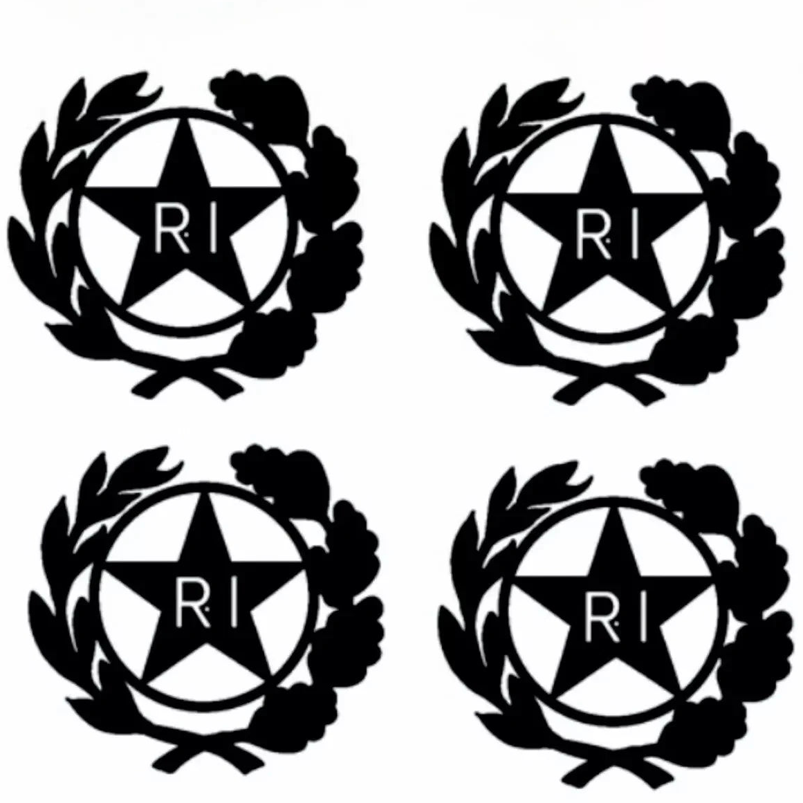 adesivo targa auto repubblica epoca per bollino stella logo timbro stemma