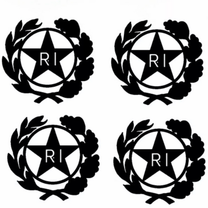 adesivo targa auto repubblica epoca per bollino stella logo timbro stemma