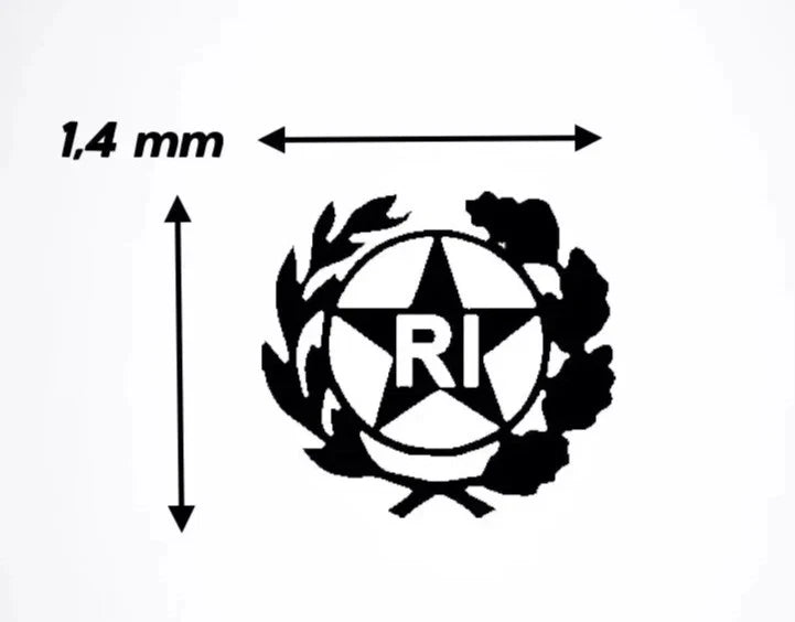 adesivo targa auto repubblica epoca per bollino stella logo timbro stemma
