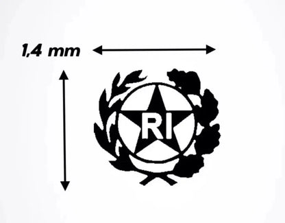 adesivo targa auto repubblica epoca per bollino stella logo timbro stemma