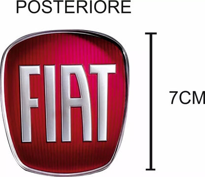 Stemma Logo fiat ADESIVO, Anteriore E Posteriore Per Fregi Auto Bravo e 500X