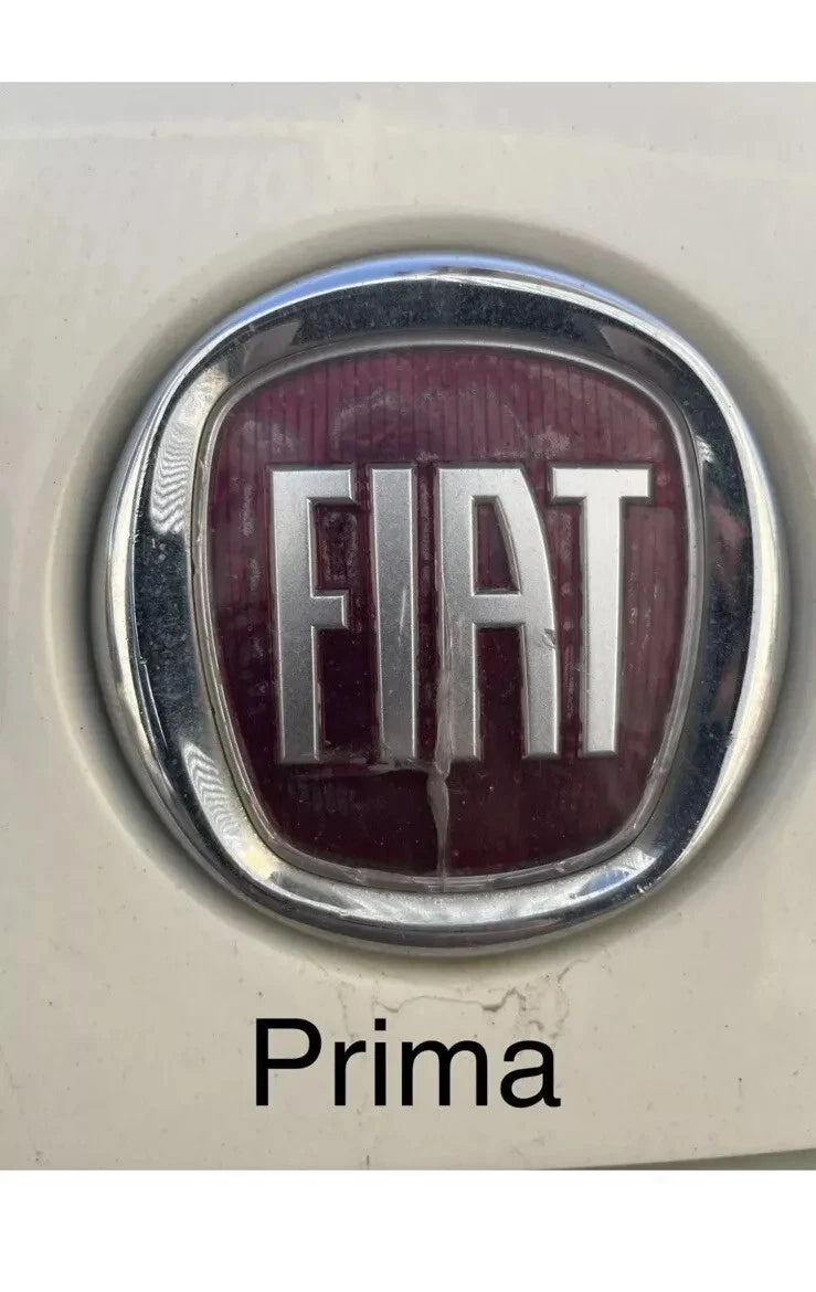 Stemma Logo fiat ADESIVO, Anteriore E Posteriore Per Fregi Auto Bravo e 500X