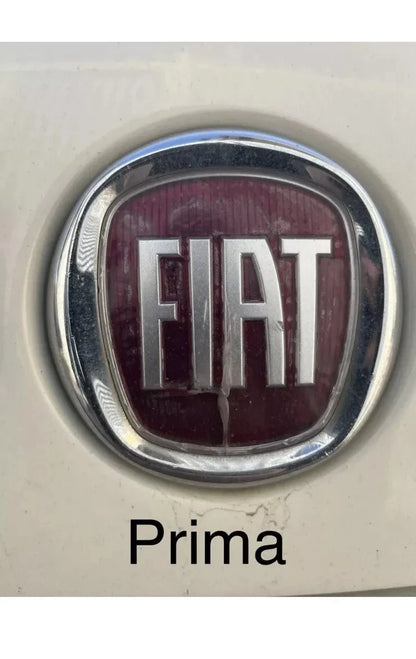 Stemma Logo fiat ADESIVO, Anteriore E Posteriore Per Fregi Auto Bravo e 500X