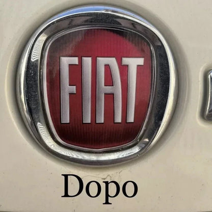Stemma Logo fiat ADESIVO, Anteriore E Posteriore Per Fregi Auto Bravo e 500X