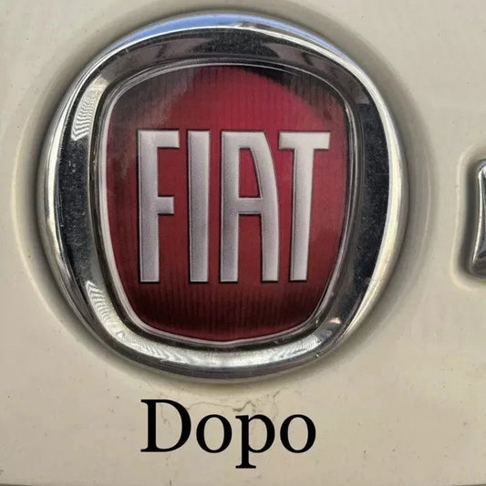Stemma Logo fiat ADESIVO, Anteriore E Posteriore Per Fregi Auto Bravo e 500X