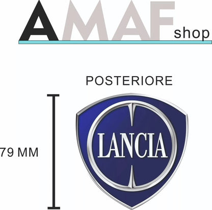 logo Lancia Ypsilon coppia adesivi posteriore e anteriore