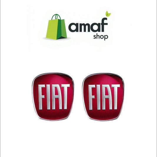 Stemma Logo fiat ADESIVO , Anteriore E Posteriore Auto PANDA MODELLO 2013 In Poi