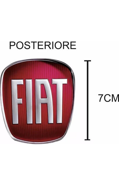 Stemma Logo fiat ADESIVO , Anteriore E Posteriore Auto PANDA MODELLO 2013 In Poi
