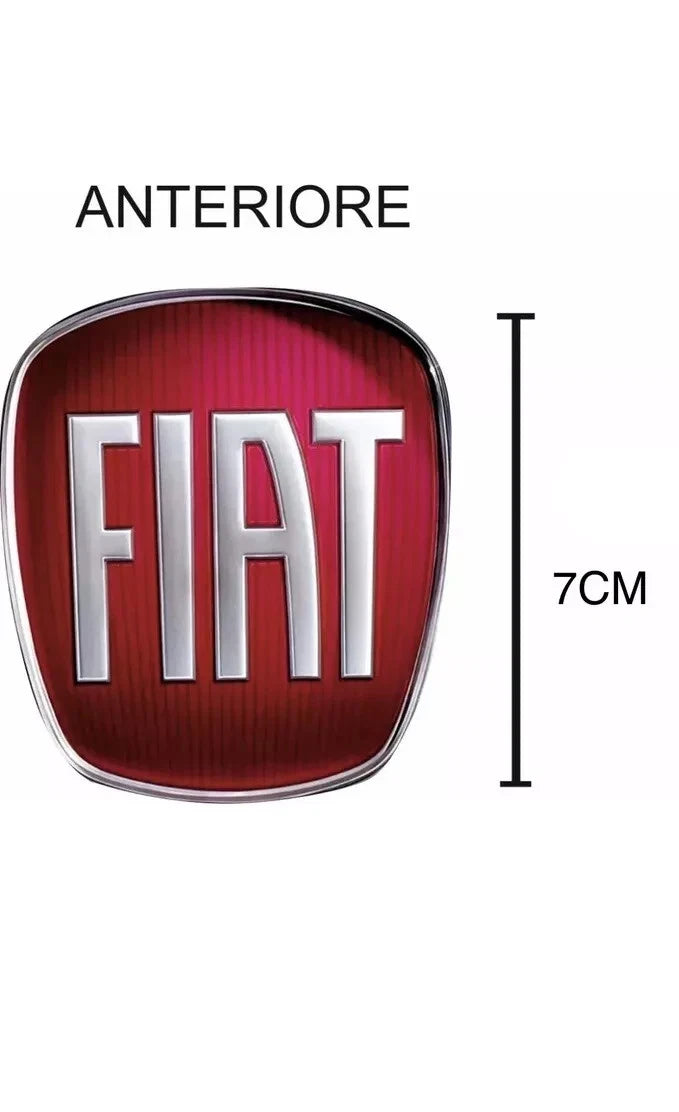 Stemma Logo fiat ADESIVO , Anteriore E Posteriore Auto PANDA MODELLO 2013 In Poi