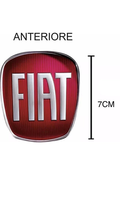 Stemma Logo fiat ADESIVO , Anteriore E Posteriore Auto PANDA MODELLO 2013 In Poi