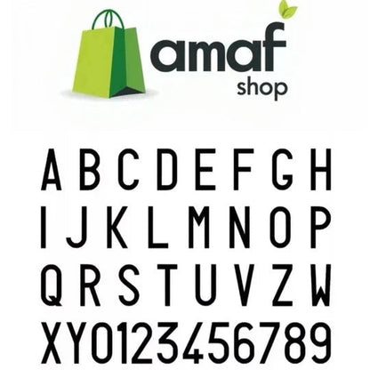 KIT LETTERE E NUMERI ADESIVI PER TARGA MOTO MOTOVEICOLI CICLOMOTORI h 6cm