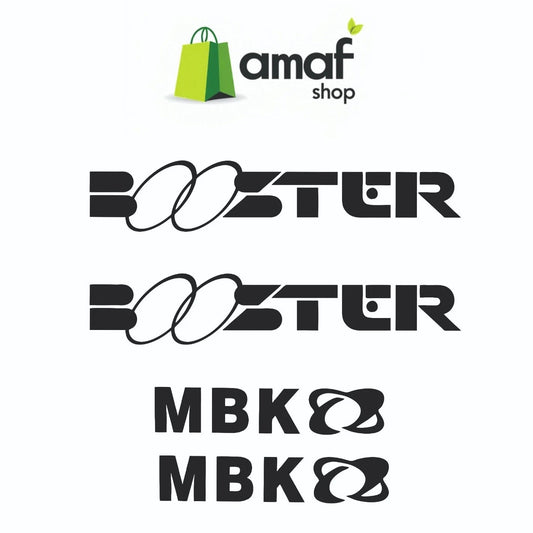 2 Adesivi Booster Stickers Prespaziati Auto Moto Motocross Casco Scooter Quad