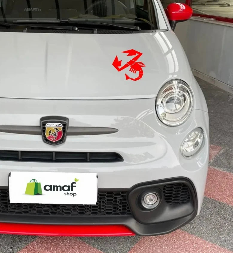 SCORPIONE ABARTH adesivo sticker tuning prespaziato