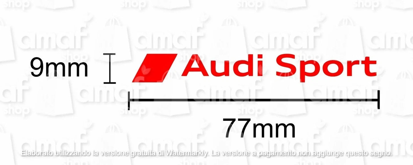 N4 Adesivi Audi Sport finestrino-Cerchi a1 a3 a4 a5 a6 a7 tt q3 q5 S3 S-line q7