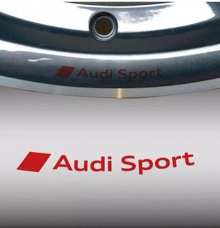 N4 Adesivi Audi Sport finestrino-Cerchi a1 a3 a4 a5 a6 a7 tt q3 q5 S3 S-line q7